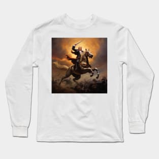 Trump as king on horse Long Sleeve T-Shirt